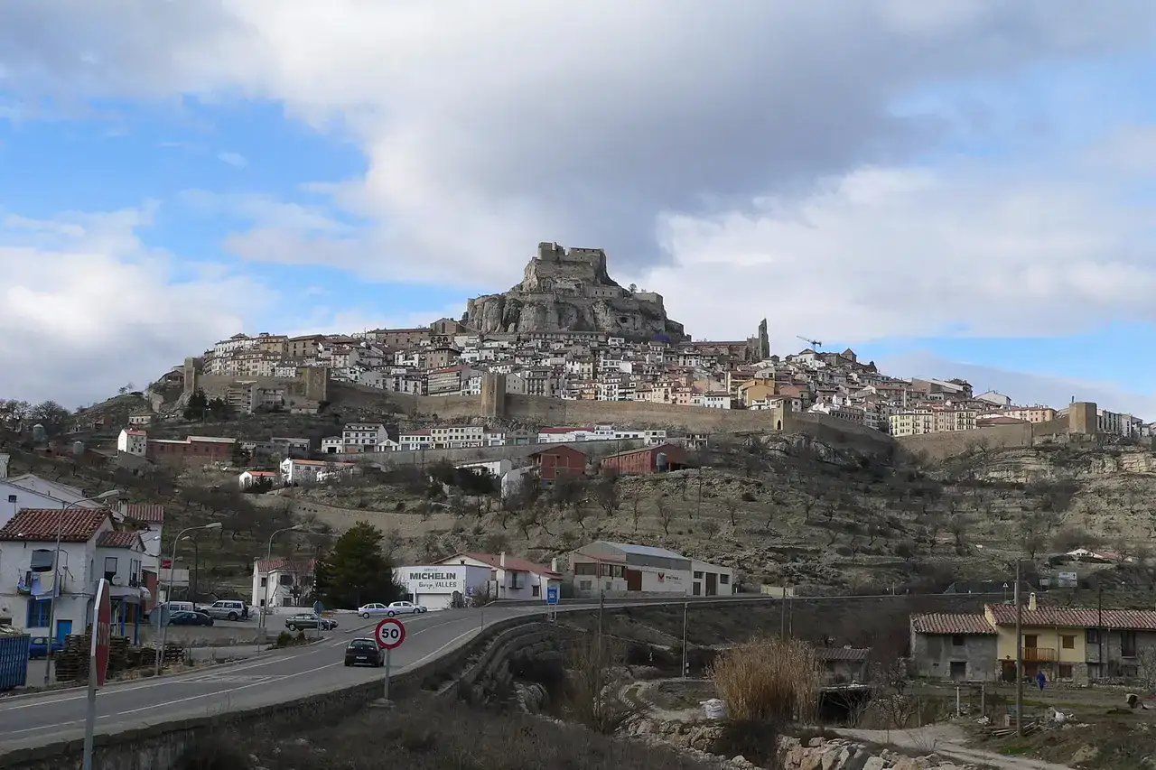 Panoramic view of Morella, España