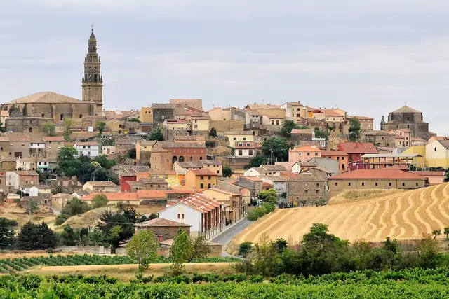 The village and its surroundings. Briones, La Rioja, Spain