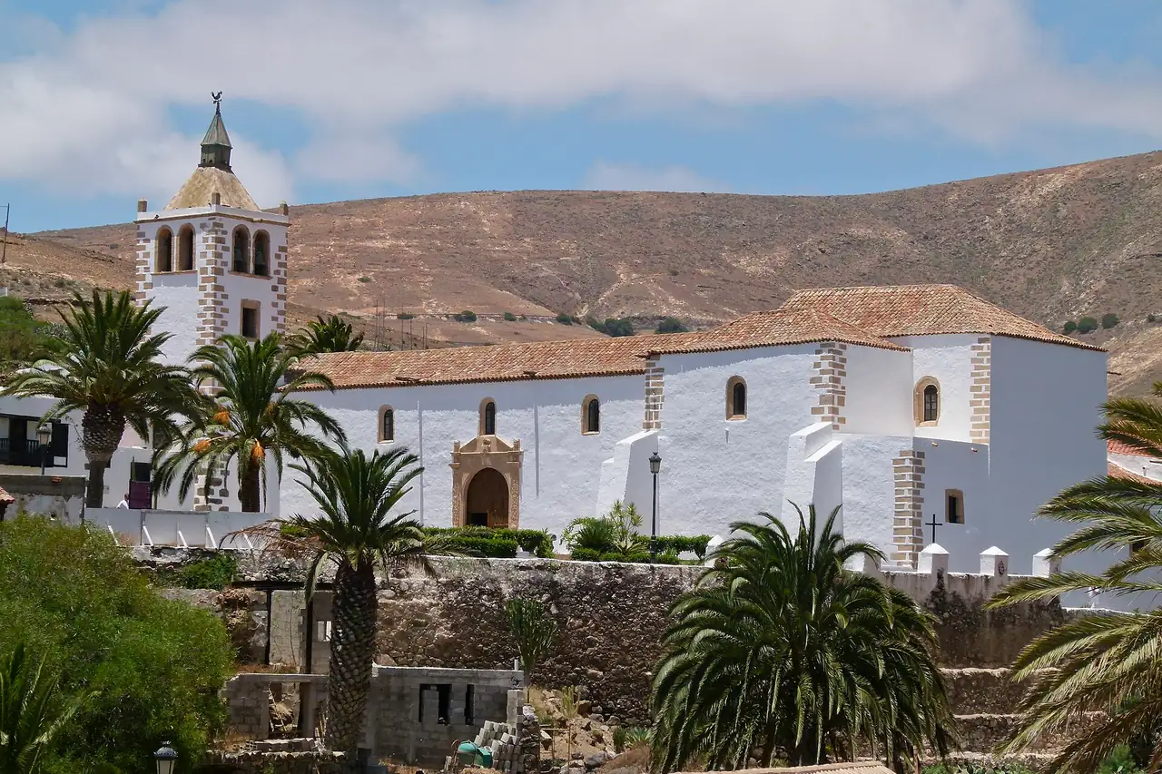 Church: Catedral de Santa Maria, Betancuria, Fuerteventura, Canary islands, Spain.