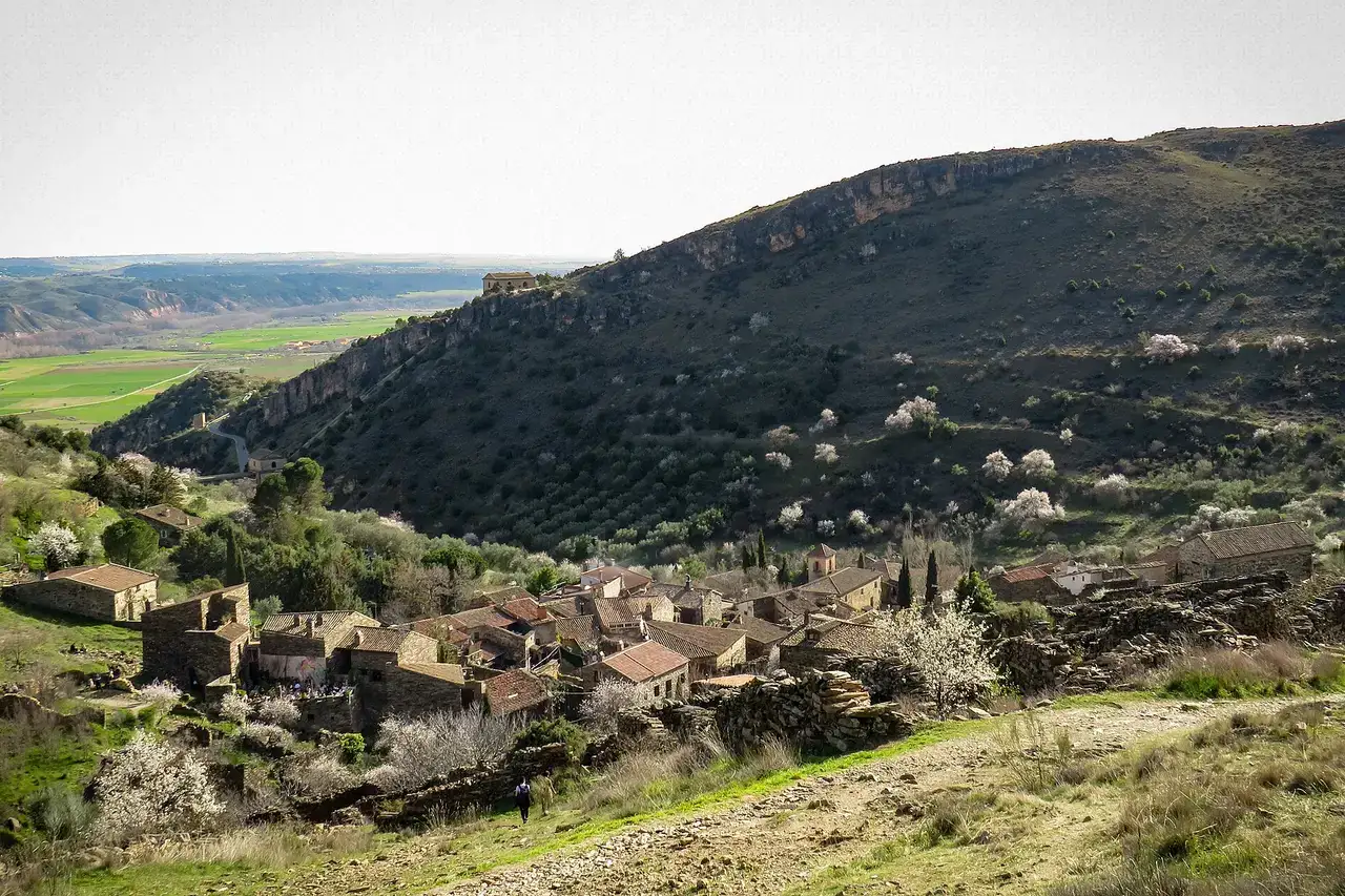 Village of Patones de Arriba in the municipality of Patones (Comunidad de Madrid, Spain).