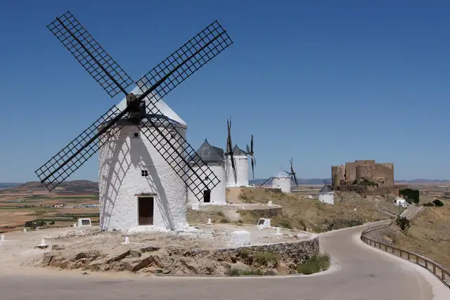 Windmills in Consuegra, La Mancha, Spain