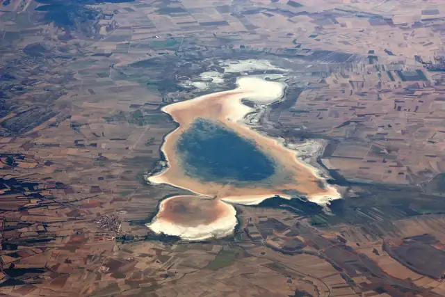 Laguna de Gallocanta - endorheic lake in Aragon, Spain.